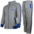 thumbnail image 1 of X-2 Mens Athletic Full Zip Fleece Tracksuit Jogging Sweatsuit Activewear, 1 of 2