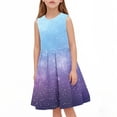 thumbnail image 1 of Liquidation d'Économies d'Été! WRKEKC Robe d'Été pour Fille, Robe Décontractée pour Fille, Robe d'Été Sans Manches à Encolure Ronde avec Imprimé à Paillettes pour Fille, Robe pour Enfant de Taille Moyenne avec Taille Cintrée 4 Ans, 1 of 7