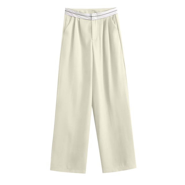 RKSTN Womns Pants Summer Elastic Waist Color Wide Leg Loose Home Long Pants Lightweight Soft Workout Pants