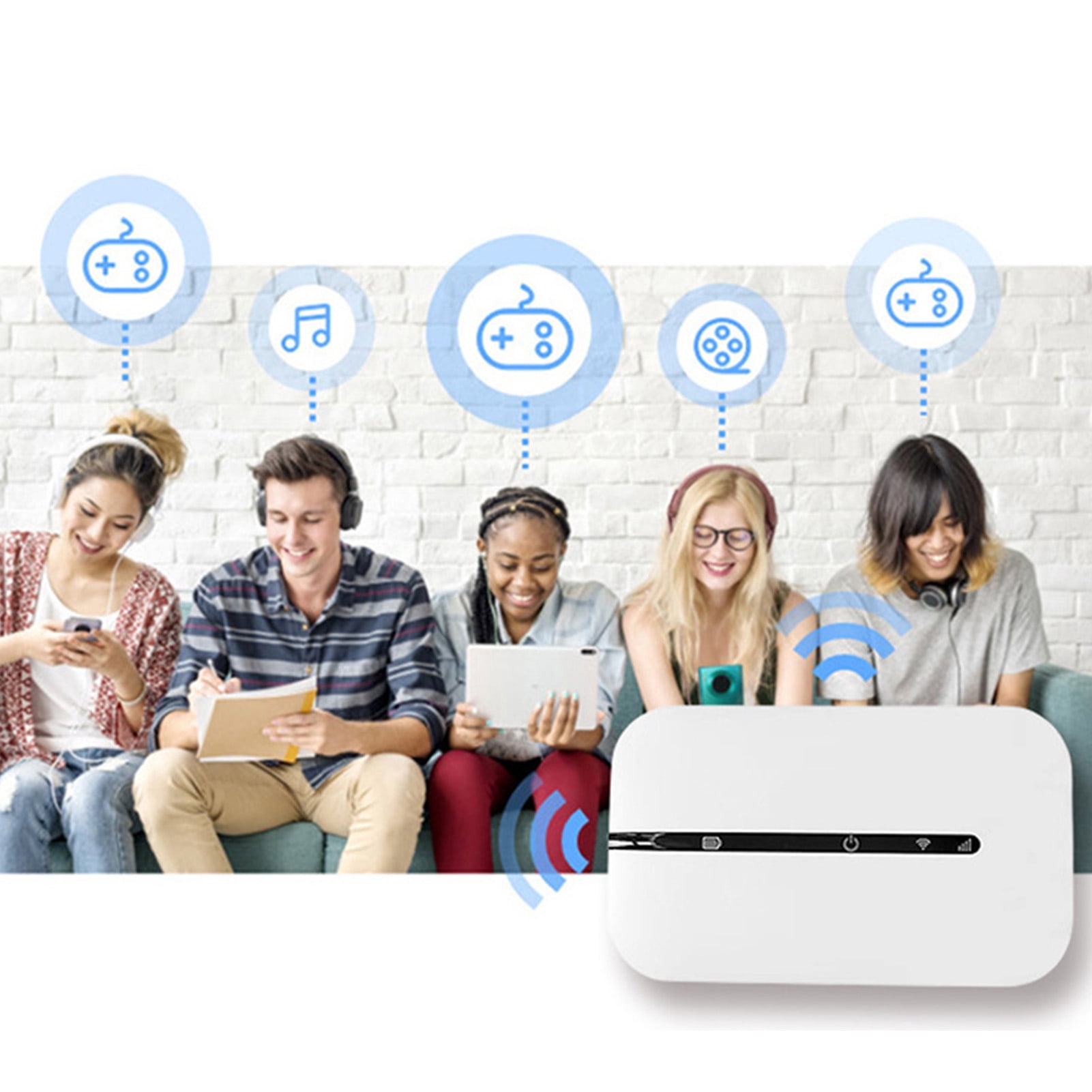 4G Portable WiFi, Compact 150Mbps Mobile WiFi Hotspot  for Laptop for Tablet