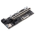 thumbnail image 2 of Mining Riser Card, Wide Compatibility PCI E Adapter Card Temperature Display With  Cable USB Adapter Cable For AIT Coin Mining, 2 of 8