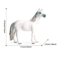 thumbnail image 3 of TIELUTT Figurine de Cheval Jouet Réaliste de 5 Pouces Peinte à la Main pour Enfants de 5 Ans et Plus / Figurine d'Animal Éducative Durable Numéro Bots Véhicules Réaction Sombre Figurines Vêtements de Larve 52toys Rouge One Figurines d'Action, 3 of 4