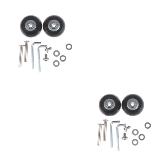 Youkk Enhanced Performance 2Pcs Rubber Luggage Suitcase Wheels Replacement 43mm Thickness 18mm 2Set