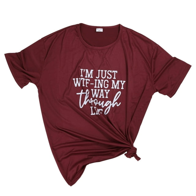 AMERTEER T-Shirts à Col Rond pour Femmes, Mode, Imprimés, Grande Taille, Manches Courtes, T-shirt Graphique, Hauts T-shirt pour Femmes