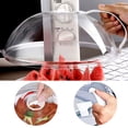 thumbnail image 3 of Microwave Plate Cover Transparent Cover 9.2 Inch An Ti Splatter Lid With Steam Vents Holes And Handle Microwave Cover For Food Microwave Oven Heating Cover Oil Proof Cover Freezer Bags Slider Sandwich, 3 of 5