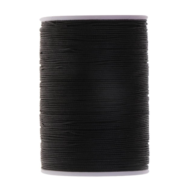 simhoa 1x Round ed Thread Cord Leather Sewing Hand Stitching Jewelry Craft Black