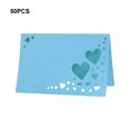 thumbnail image 4 of Redempat 1/2/3/5 50pcs Add Touch Of Sophistication With Heart Hollow Table Namecards Empty blue 1 Pc, 4 of 6