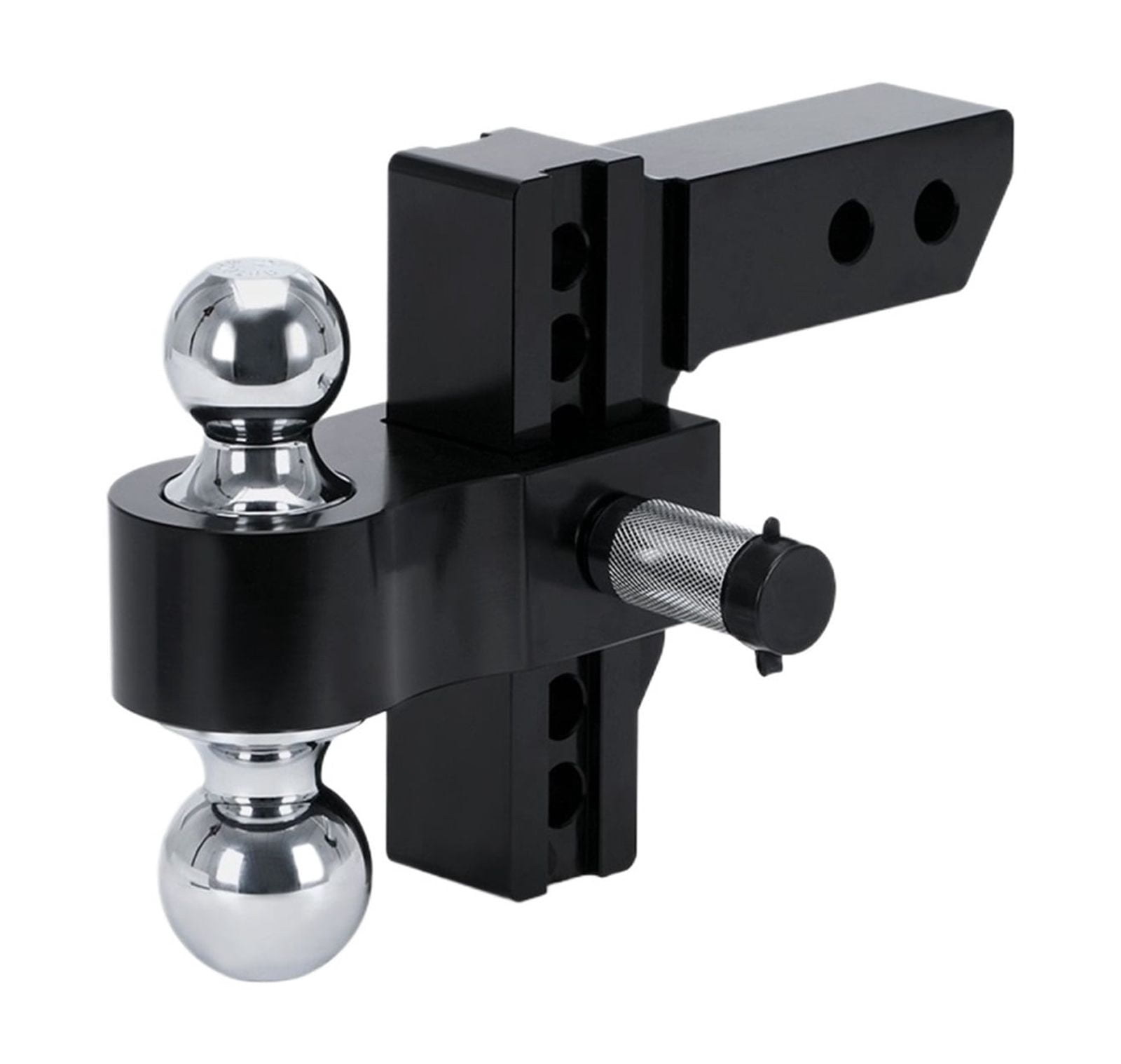 Adjustable Trailer Hitch 2" Receiver 6" Drop/Rise Drop Hitch 12500 LBS GTW Ball Mount 2" 2-5/16" Dual Towing Ball Double Locks ,Dependable Strength