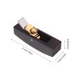 thumbnail image 2 of KONTONTY Curved Bottom Hand Planer for Wood Ebony Wood Material 1Pcs, 2 of 8