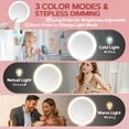thumbnail image 3 of 30X Magnifying Lighted Vanity Mirror with Adjustable Brightness, 3 of 7