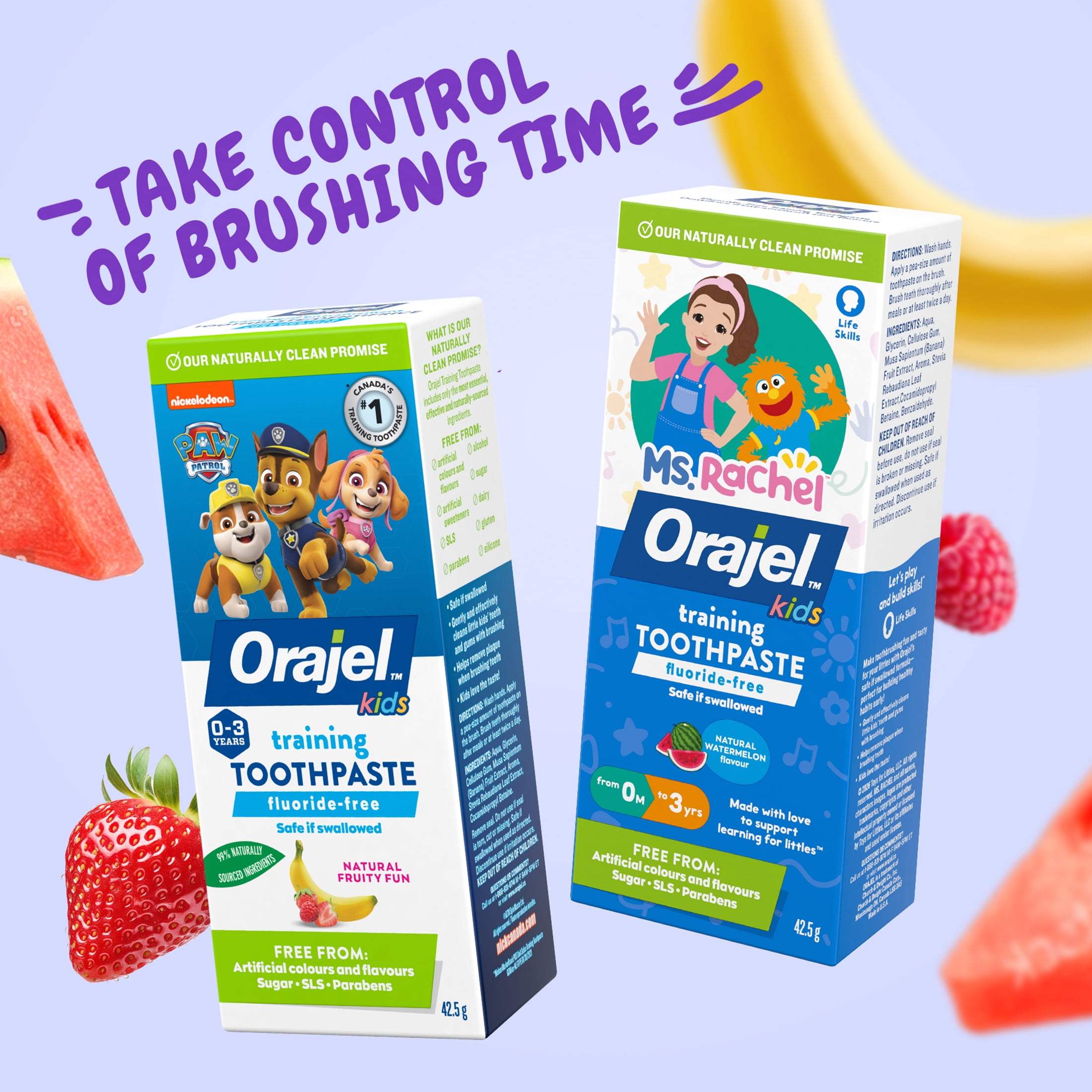 Dentifrice d’entraînement sans fluorure PAW Patrol Orajel Enfants
