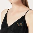 thumbnail image 4 of Women Brooch Rhinestone Butterfly Corsage Brooch Clip Brooch for Wedding Banquet, 4 of 9