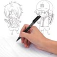 thumbnail image 4 of Sketching Pen,8pcs Fine Tip Micron Micron Liner Black Ink Pen Performance Driven, 4 of 9