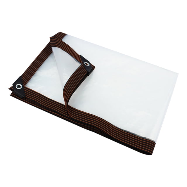 Kyusrd Summer Outdoor Patio Deals!Clear Tarps In Multiple Sizes, & Weather Vinyl Coated PVC Tarps,Clear Tarps With Rustproof Gommets, Greenhouse Tarp, For Curtains