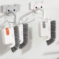 thumbnail image 2 of Becaristey Window Cleaning For Bathroom Tool Three In One Bathroom Brush Cleaning Cleaner And Handle Corners Bathroom Window grey, 2 of 6