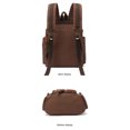 thumbnail image 3 of High Capacity Canvas Vintage Backpack - for School Travel 12-15", 3 of 6