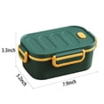 thumbnail image 3 of Clearance! Student And Chilren Lunch Box, 1000 ML 3-Compartment 2 Layer Bento Lunch Box For Kids, Lunch Containers For Adults Come, Leak Proof, Microwaveable Feature Limited Time Deal, 3 of 7