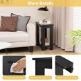 thumbnail image 4 of Gymax 2-Tier End Table Modern Sofa Bedside Compact Nightstand w/ Storage Shelf, 4 of 9
