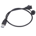 thumbnail image 3 of USB Connector Waterproof Panel Mount Connector Waterproof USB Connector Type C Female Thread Lock Receptacles Socket E10TPC TF F U3 A M Panel Mount Power Outlet, 3 of 7