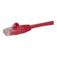 thumbnail image 3 of StarTech.com 8ft CAT6 Ethernet Cable, 10 Gigabit Snagless RJ45 650MHz 100W PoE Patch Cord, CAT 6 10GbE UTP Network Cable w/Strain Relief, Red, Fluke Tested/Wiring is UL Certified/TIA - Category 6 - 24AWG (N6PATCH8RD) - Patch cable - RJ-45 (M) to RJ-45 (M) - 8 ft - UTP - CAT 6 - molded, snagless - red, 3 of 3