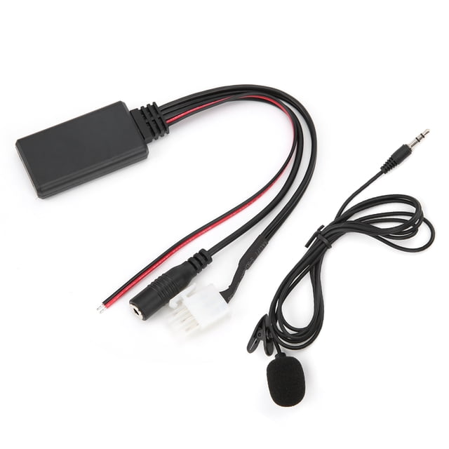 ANGGREK Microphone Adapter,DC 12V Car Audio Cable AUX 5.0 Adapter Replacement For Goldwing GL1800,Auto Audio Adapter