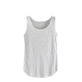 thumbnail image 1 of Mrat Sleeveless Tank Women's Solid Color Round Neck Sleeveless Bottom Shirt Versatile Solid Color Round Neck Racerback Tank Tops for Women S-263 Gray One Size, 1 of 6