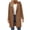 Coffee, variant on Pisexur Fall Coats with Hood Long Single Breasted Jackets for Women Warm Wool Pea Coat for Women Fashion Solid Color Winter Trench Coat with Pocket S-2XL Black