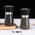 thumbnail image 3 of Stainless Steel Bottle Manual Pepper Grinder, Stainless Steel Glass Bottle, Pepper Powder, Sea Salt, Spice Grinder Bottle, Kitchen Seasoning Bottle Spice Grinder Manual, 3 of 6