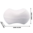 thumbnail image 2 of Memory Foam Knee Pillow for Side Sleep Leg Support Cushion for Sciatica and Numbness Back Comfort Spinal Alignment Ergonomic Leg Pillow, 2 of 4