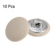 thumbnail image 3 of Unique Bargains 10pcs 24L Fabric Cloth Covered Button 15mm Round Metal Shank Sewing Buttons for Suits Dress Blouses, Beige, 3 of 5