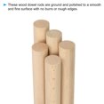 thumbnail image 3 of Unique Bargains 3/4 x 6 Inch Dowel Rods Wood Sticks Unfinished Wooden Dowel Rods Round Dowels Sticks 25 Pcs, 3 of 6