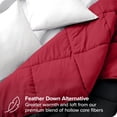 thumbnail image 4 of Bare Home Ultra-Soft Reversible Comforter - Goose Down Alternative - Twin/Twin XL, Black/Red, 4 of 8