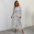 thumbnail image 3 of Ketyyh-chn99 Robes Midi pour Femmes Robe Mini Robe de Fête Robe de Plage Robe d'Automne Décontractée Ample Robe Mini Blanc,TG, 3 of 5