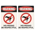 thumbnail image 1 of 2pcs Iron Pet Dog No Toilet Warning Sign Vintage No Peeing Warning Sign, 1 of 6