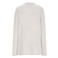 thumbnail image 4 of IROINID Women's Round Neckline Pullover Sweater Solid Color Comfy Mid-Length Long Sleeve Knitting Sweater Tops, 4 of 6
