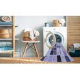 thumbnail image 2 of Ahgly Tapis Rectangulaire Lavable en Machine Intérieur Transitionnel Violet Pervenche, 5 Pieds x 8 Pieds, 2 of 7