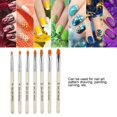 thumbnail image 3 of 7Pcs Transparent Handle Nail Art Brush Nail Brush, Nail Art Brush Diy Pen Pattern Nail Painting Drawing  Gel Pen Art  Diy Pattern Nail Painting Drawing Pen Nail Art Design, 3 of 8