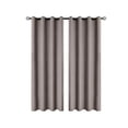 thumbnail image 2 of YYV Cadeaux Rideaux en Pongé de Polyester Laminé Occultants Style Perforé Chambre Concis Rideaux de Protection Solaire Rideaux Isolants Thermiques et Insonorisants Kaki, 2 of 6