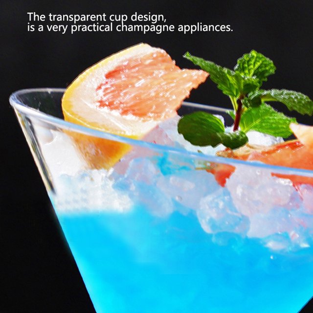 Goblet, Exquisite Appearance Cocktail Glass, Non- Environmental for Hotels Restaurants Homes Bars