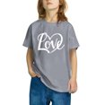 thumbnail image 4 of RXIRUCGD T-shirt Imprimé Halloween pour Enfants Garçons Filles Mode Mignon Col Rond Manches Courtes (Gris, Taille: 4 Ans), 4 of 4