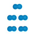 thumbnail image 2 of Maytalsory Easy To Clean Pet Mat Variety Of Styles Dog Accessory Safe And Non-toxic Sky Blue 5Set, 2 of 6