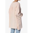 thumbnail image 4 of Tunique Ample à Manches 3/4 en Coton Gaze Froissée pour Femmes Grande Taille, 4 of 7