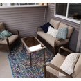 thumbnail image 3 of Rowen Dark Blue Traditional Indoor/Outdoor Area Rug 6'5" x 9'5", 3 of 6