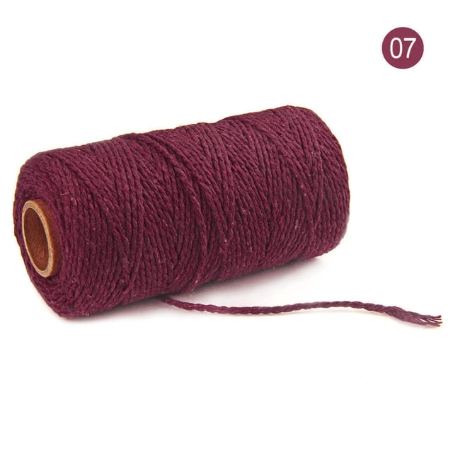 Up to 65% Off SMihono 100m Long/100Yard Pure Cotton Twisted Cord Rope Crafts Macrame String