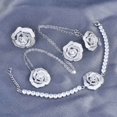 thumbnail image 1 of Camellia Flower Earrings,Rings, pendants, necklaces Sterling Silver Camellia Stu, 1 of 5