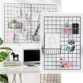 thumbnail image 4 of 4PCS Shelf for Design Metal Wall Grille, Shelf Design Grid Photo Wall Used for Lattice Photo Wall Wire Basket, 4 of 7