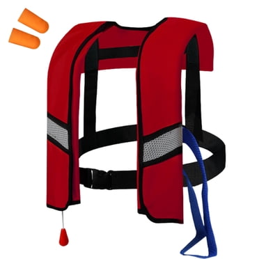 Todaioua Gilet de Plongée en Apnée, Gilet de Natation Gonflable Portable pour Plongée en Apnée Natation Sécurité, Gilet Manuel Gonflable pour Hommes Femmes Ajustable pour Natation Pêche Sports Nautiques de Plein Air