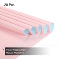 thumbnail image 3 of Unique Bargains Double Sided Color Flower Wrapping Paper Light Pink+Light Blue 22.8'x22.8' Waterproof 20 Pack, 3 of 5