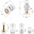 thumbnail image 2 of Jinsinto Shower Casters 23mm Shower Door Wheel Sliding Casters Shower Door Rollers Brass Shower Enclosure Roller Door Wheel Door Pulleys Accessory Hardware Tool 4PCS, 2 of 5
