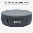 thumbnail image 3 of CO-Z 7' Inflatable Hot Tub Portable 4-6 Person Round Spa Tub for Patio Backyard Gray, 3 of 9
